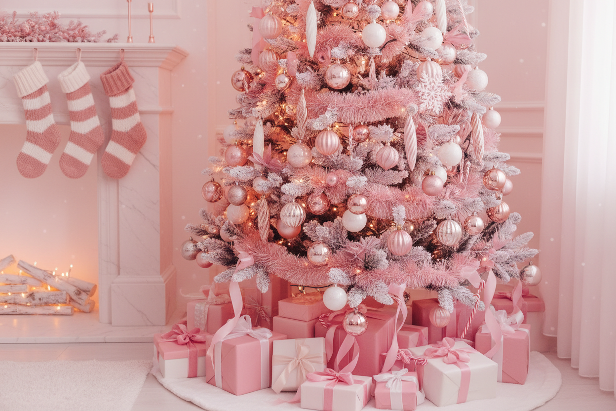 pink christmas